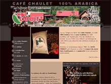 Tablet Screenshot of cafe-chaulet.com